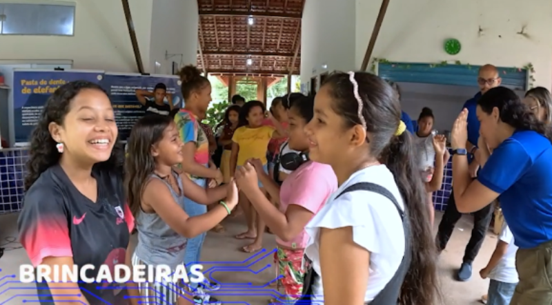 Em parceria com a Secult, a Caravana da Ciência e Tecnologia, chegou na Escola Manoel Gregorio!