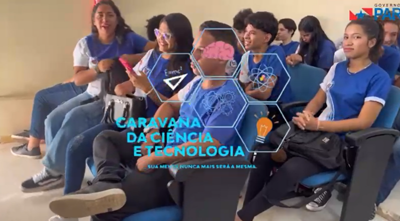 Eetepa Prof. Ana Teles também recebeu a Caravana da Ciência e Tecnologia com muita animação e vontade de aprender.